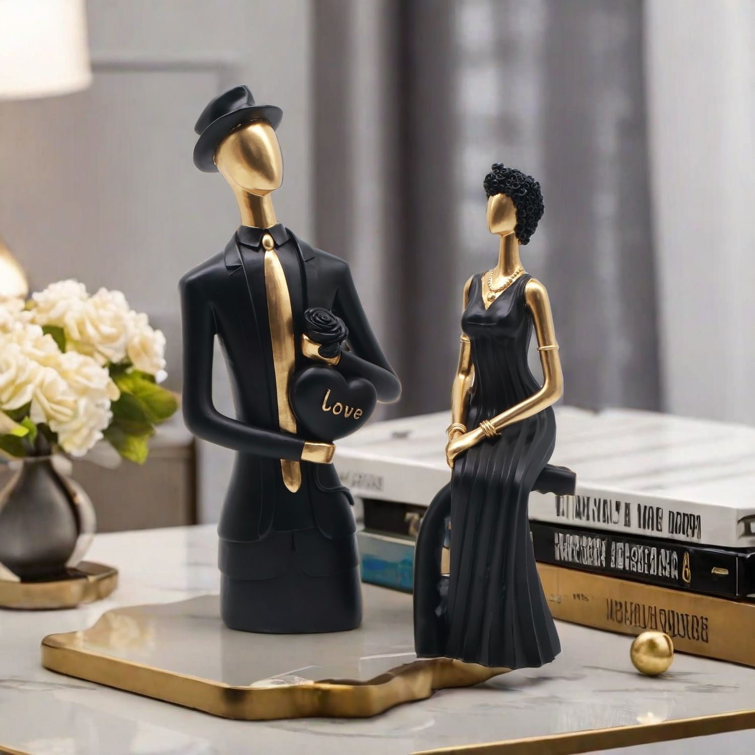 Decor Resin Sculpture Nordic D - đánh giá và giá Resin Art Gift For Wedding