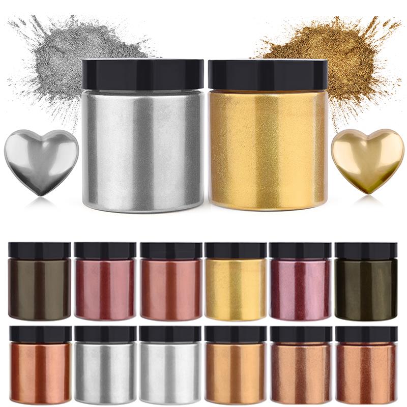 50g Shimmer Metallic Gold Silv - đánh giá và giá Resin Art Glue