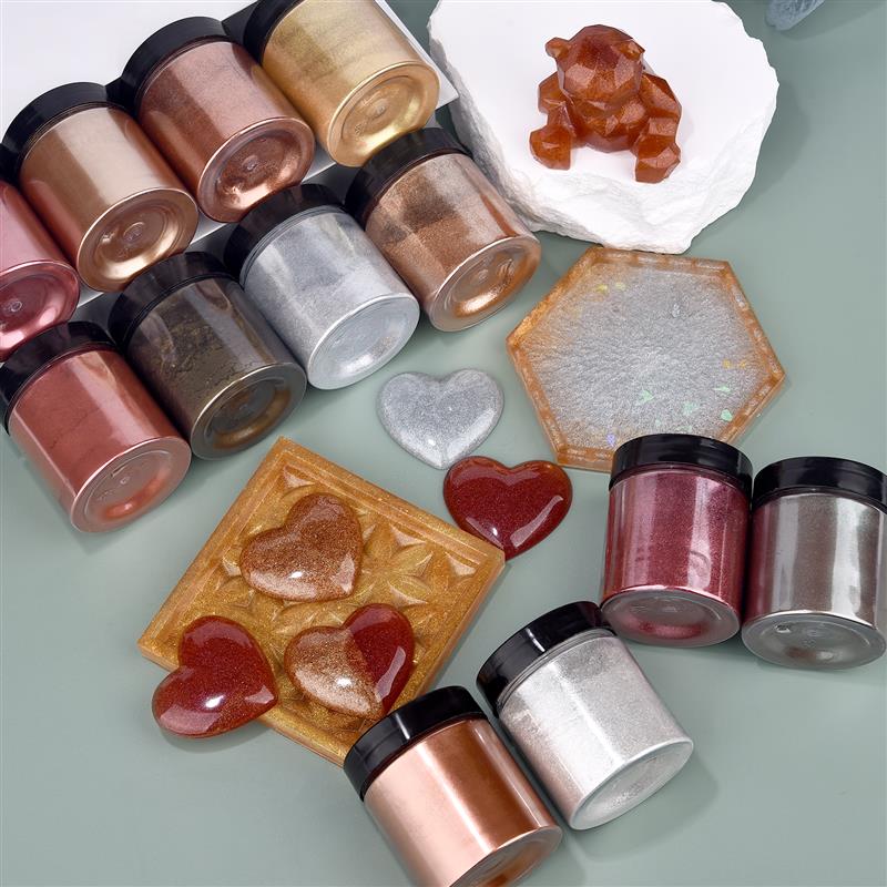 50g Shimmer Metallic Gold Silv - đánh giá và giá Resin Art Glue