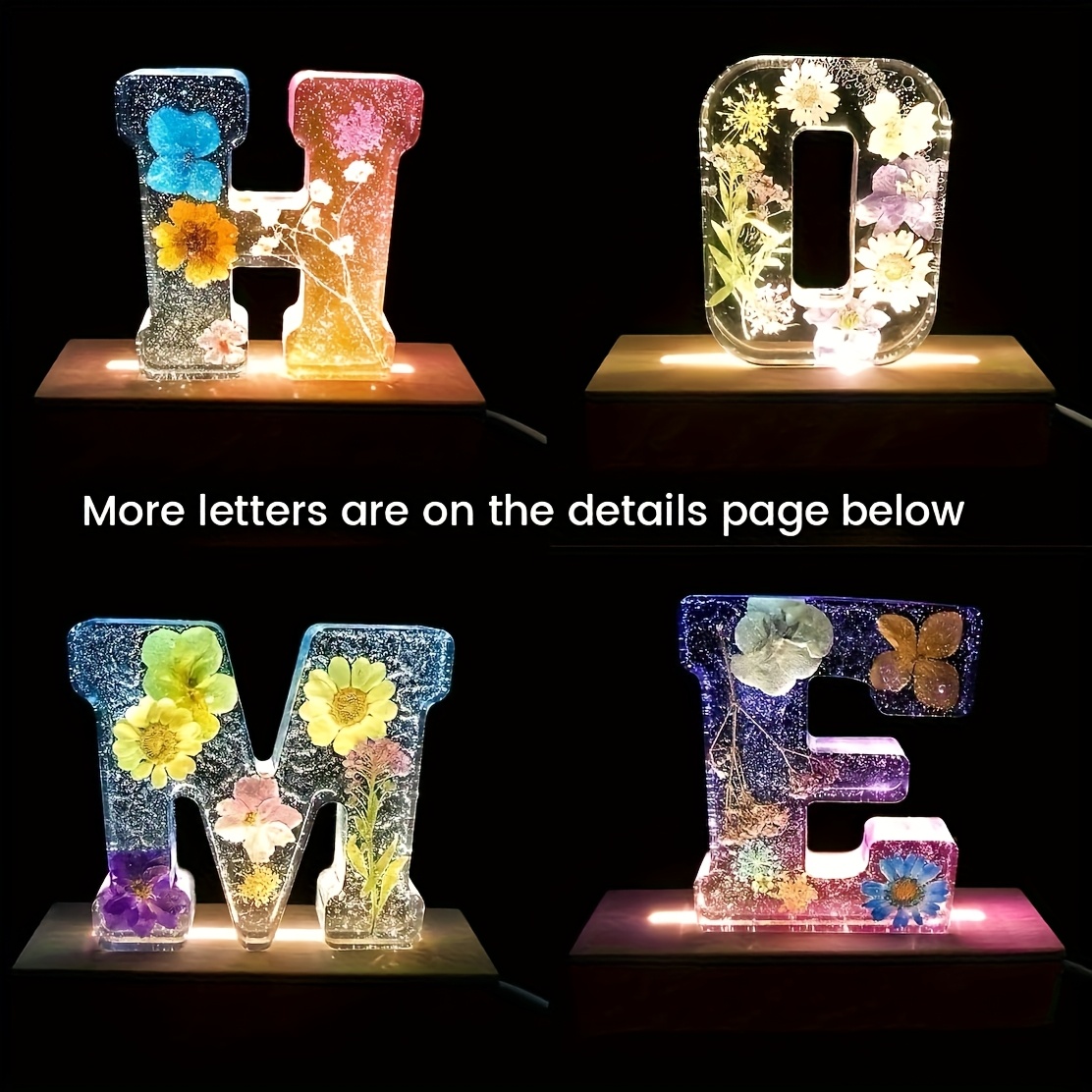 7-Inch Large Letter Resin Mold - đánh giá và giá Resin Art Logo