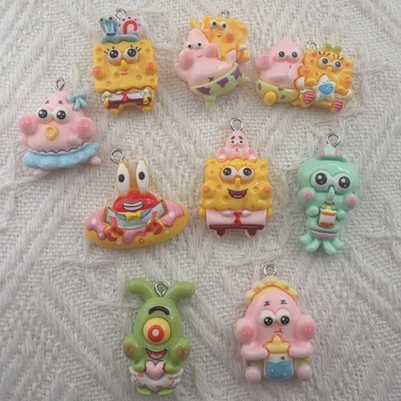 10pcs cartoon resin pendant, D - đánh giá và giá Resin Art Calligraphy