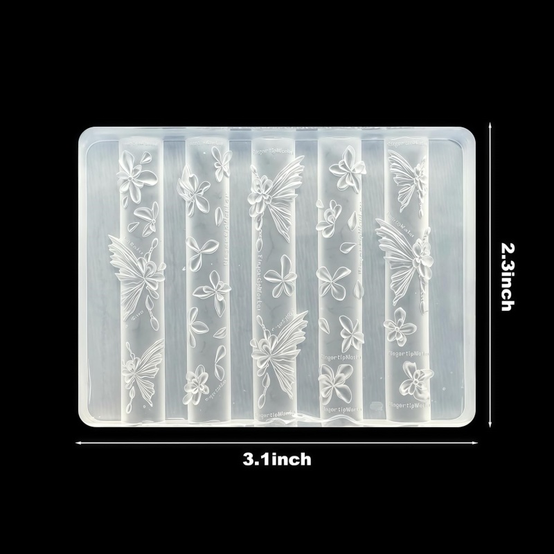 3D Butterfly Flower Gel Nail A - đánh giá và giá Resin Art Template