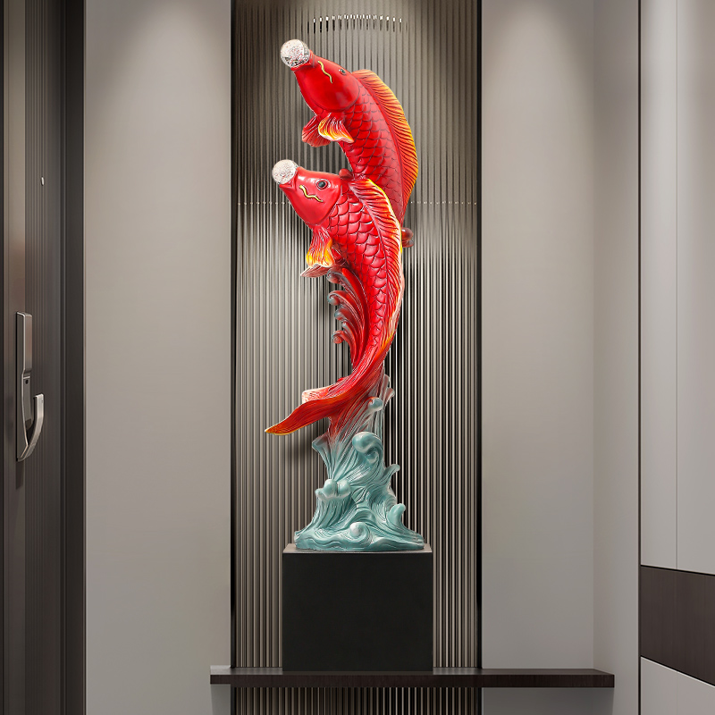 Five-Flavored Fish Sculpture,R - đánh giá và giá Resin Art Floor