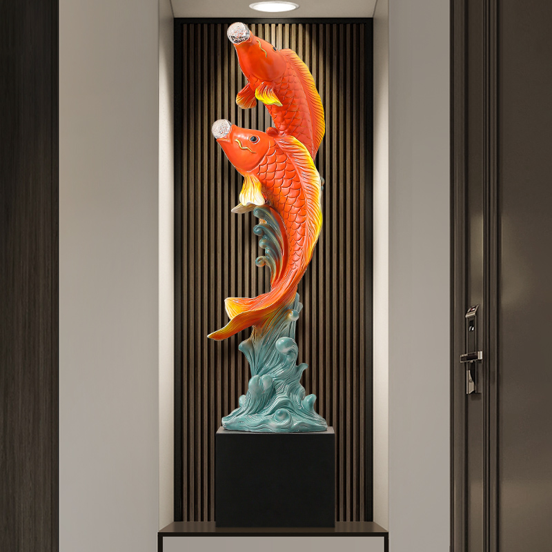 Five-Flavored Fish Sculpture,R - đánh giá và giá Resin Art Floor