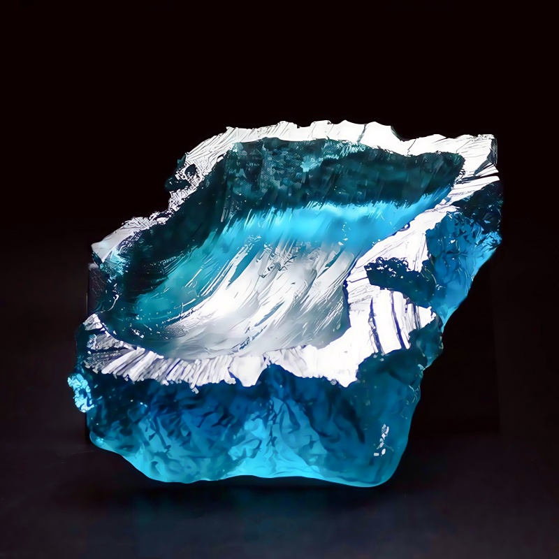 Ocean Wave Design Plate Epoxy  - đánh giá và giá Resin Art Ring Design