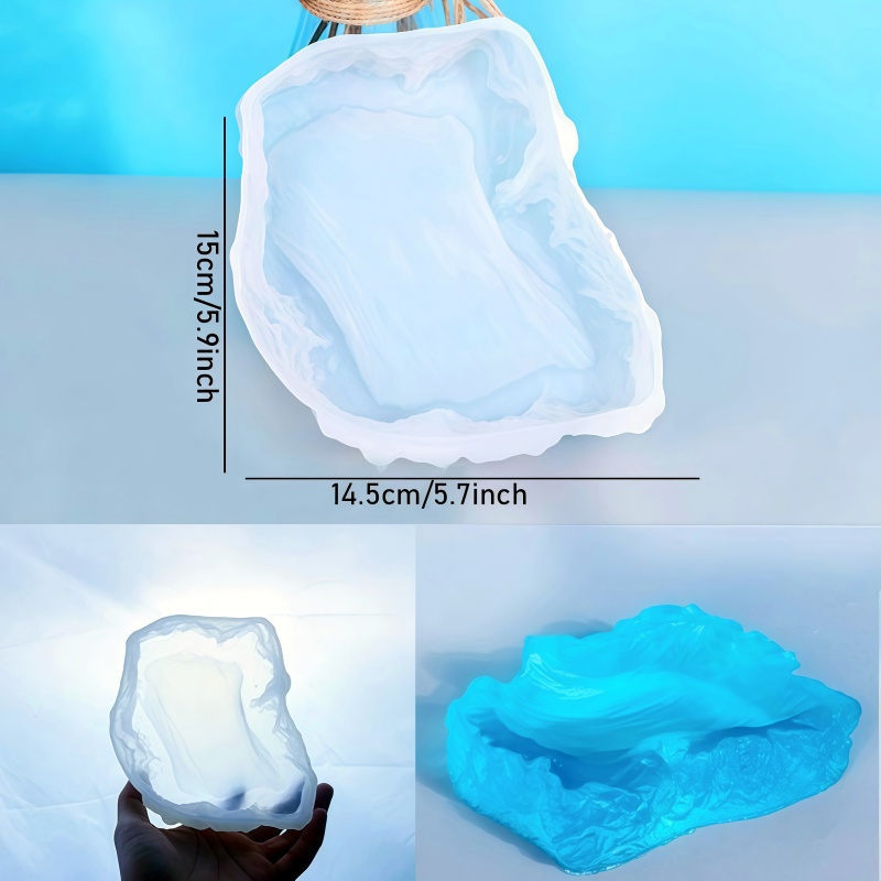 Ocean Wave Design Plate Epoxy  - đánh giá và giá Resin Art Ring Design