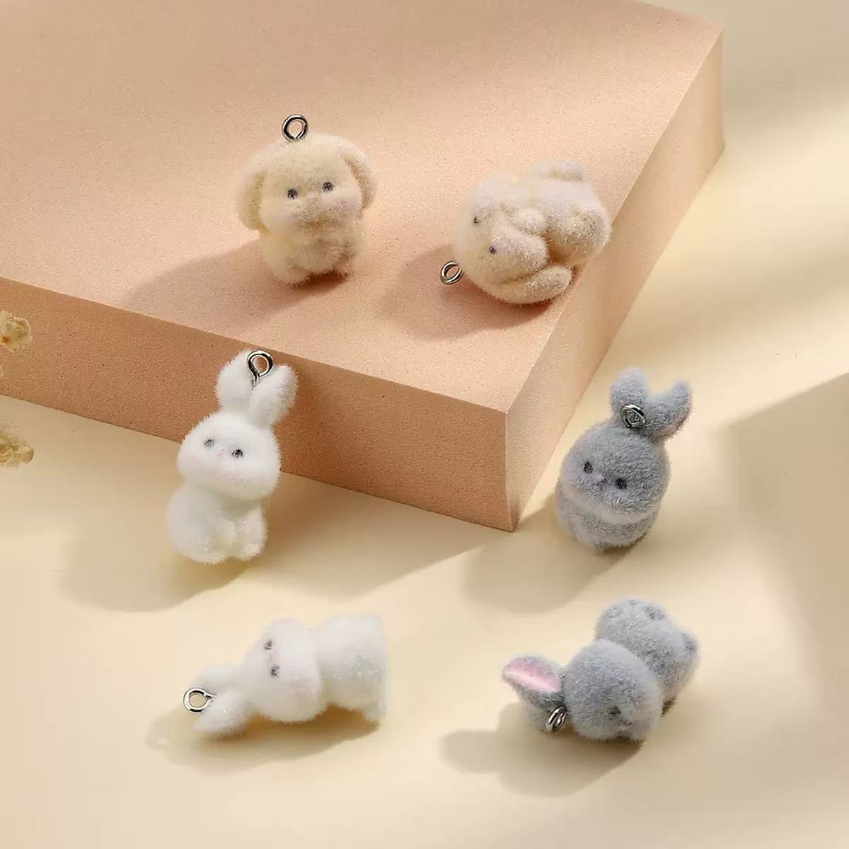 10pcs Flocking Little Rabbit R - đánh giá và giá Resin Art Calligraphy